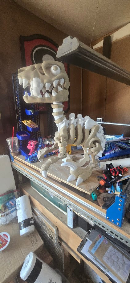 Extra Large Articulated T-Rex Skeleton – 3D Printed Dinosaur