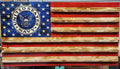United States Navy Challenge Coin Display Flag