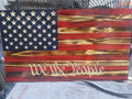 Rustic Wooden American Flag – "We The People" Wall Art
