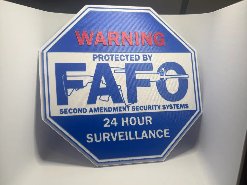 FAFO SECOND AMMENDMENT SIGN
