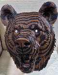 3D Printed Layered Bear Wall Art – Multi-Color Wildlife Display