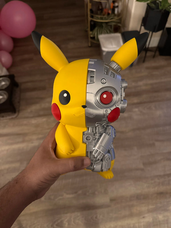 Half Pikachu / Half Cyborg Collectible Figure