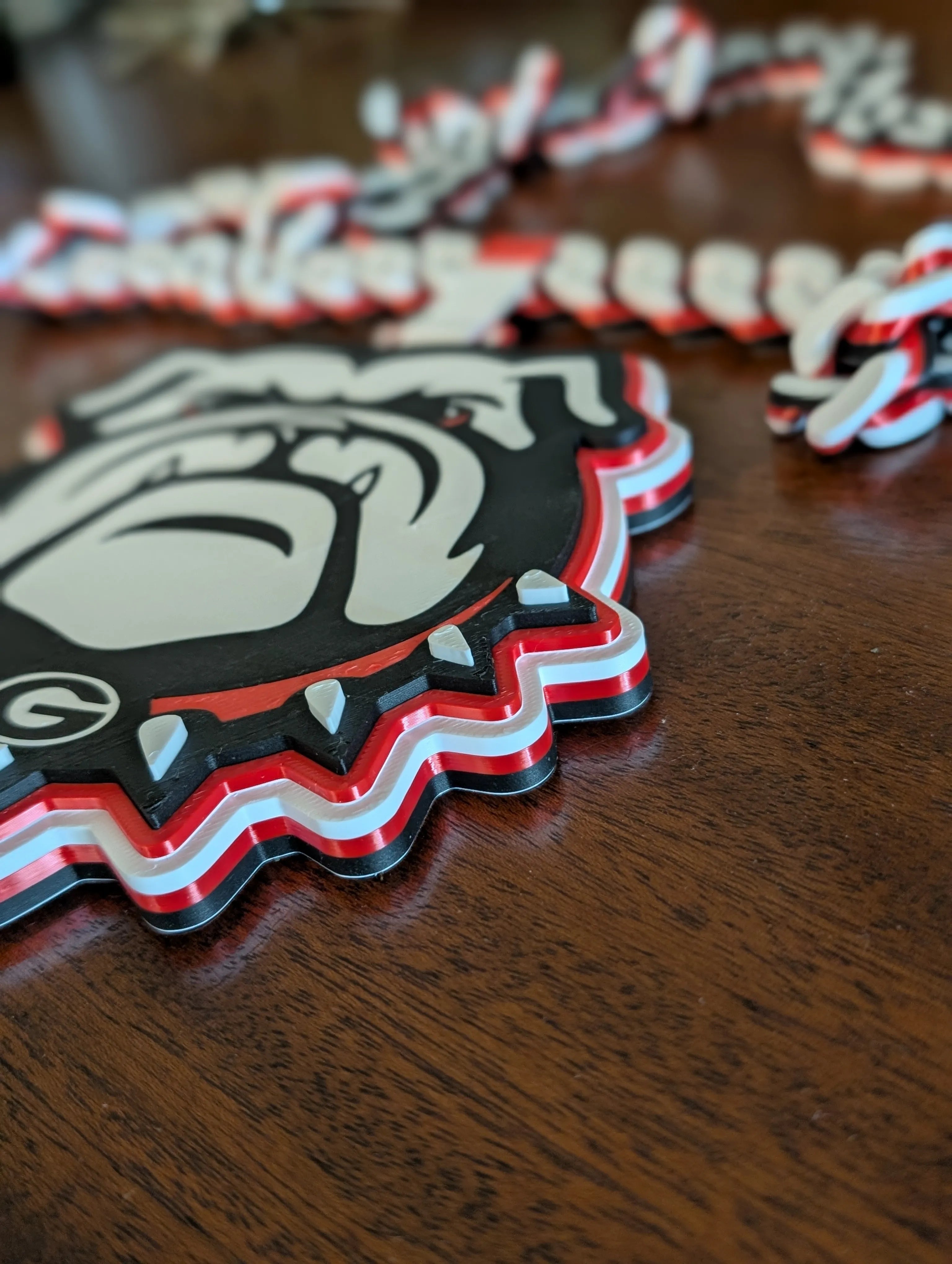 Georgia Bulldogs 3D Printed Hype Chain