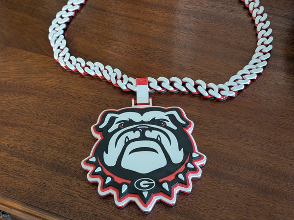 Georgia Bulldogs 3D Printed Hype Chain
